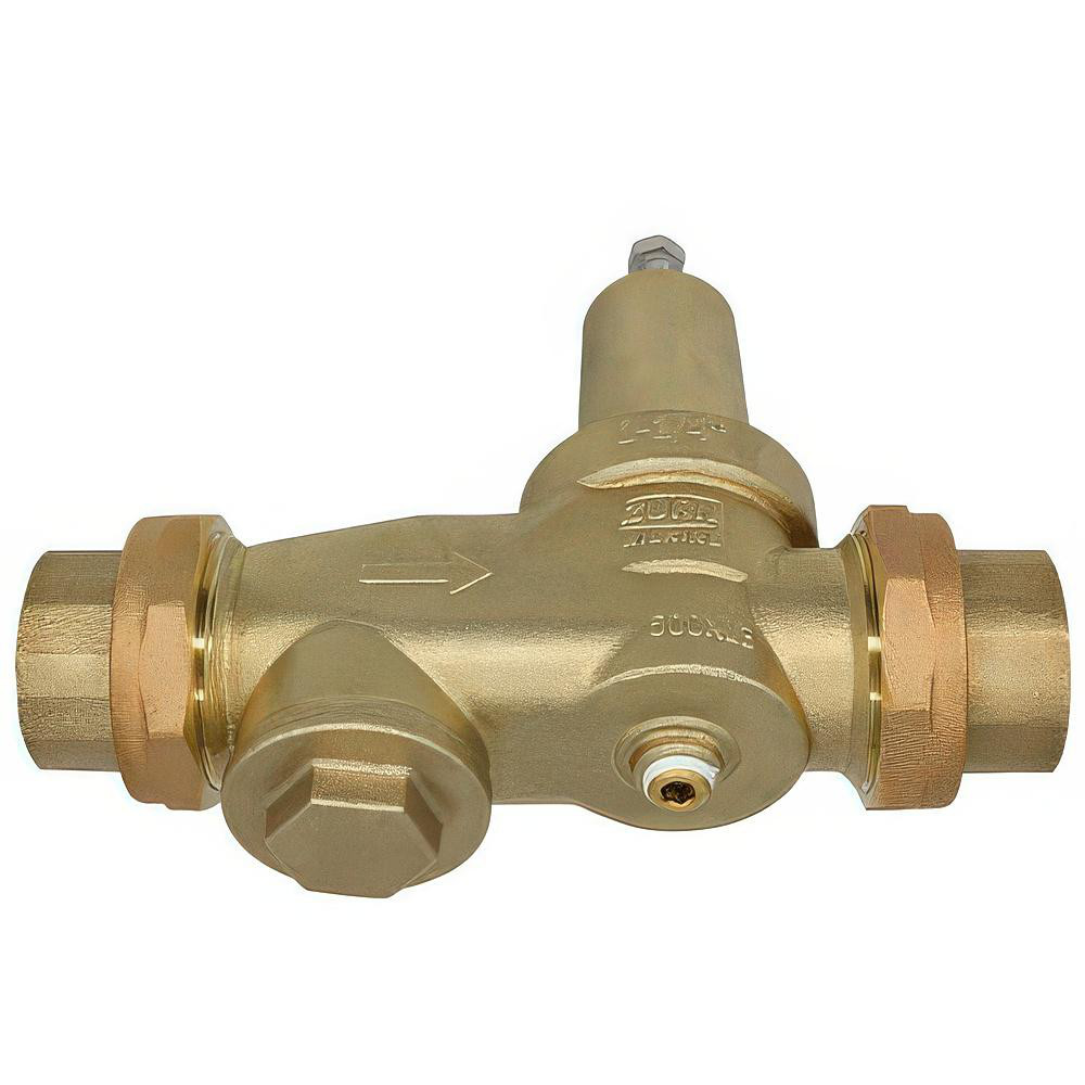 Zurn Pressure Reducing Valves: Pipe Size: 1.25; End Connection: Solder x Solder; Body Material: Bronze - 114-600XL3DUC