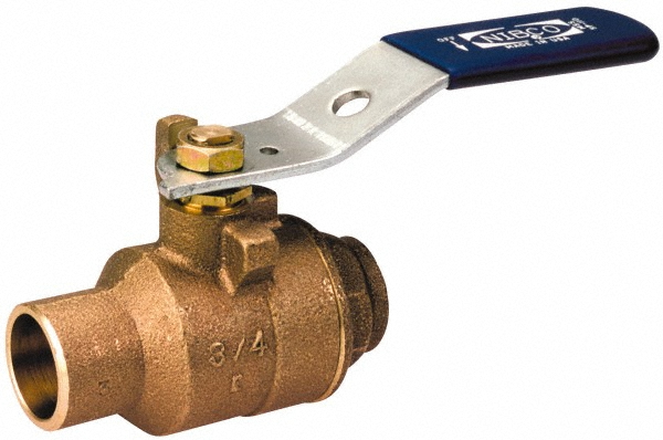 NIBCO Standard Manual Ball Valve: 2" Pipe, Standard Port - NJ83T7D