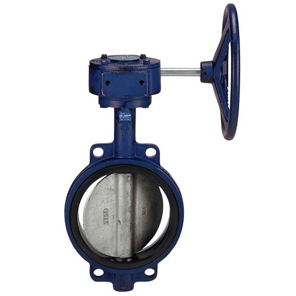 NIBCO Manual Wafer Butterfly Valve: 3" Pipe, Lever Handle - NLJ140F