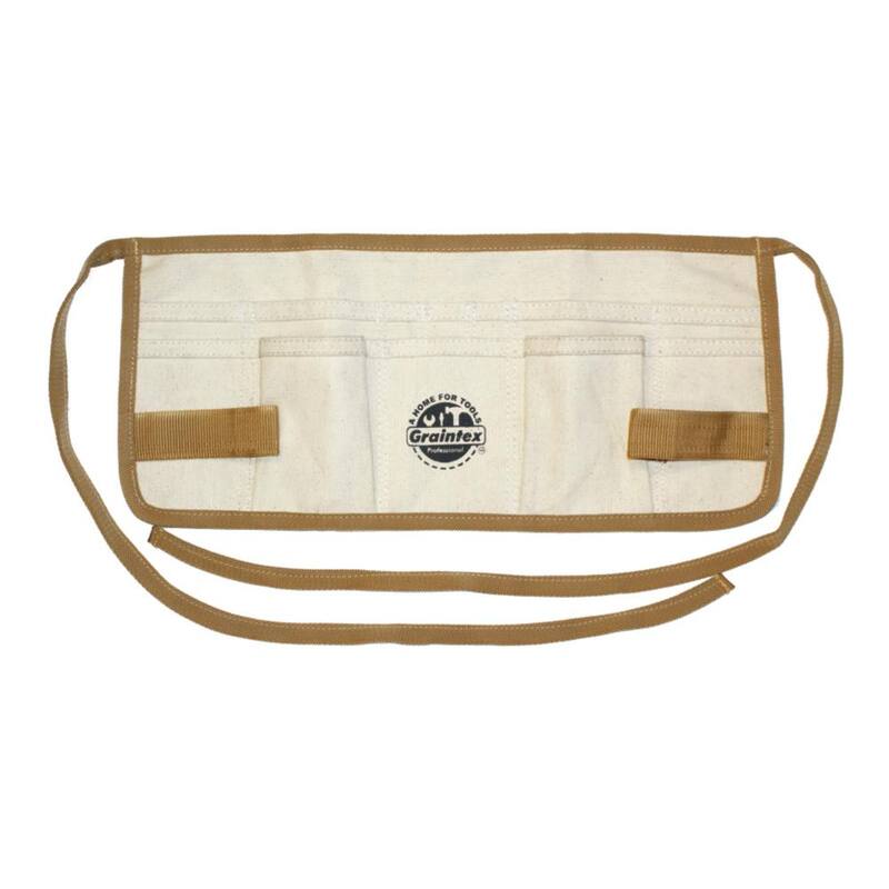 Graintex 20 in. 12-Pocket Canvas Waist Apron - CA1037-1