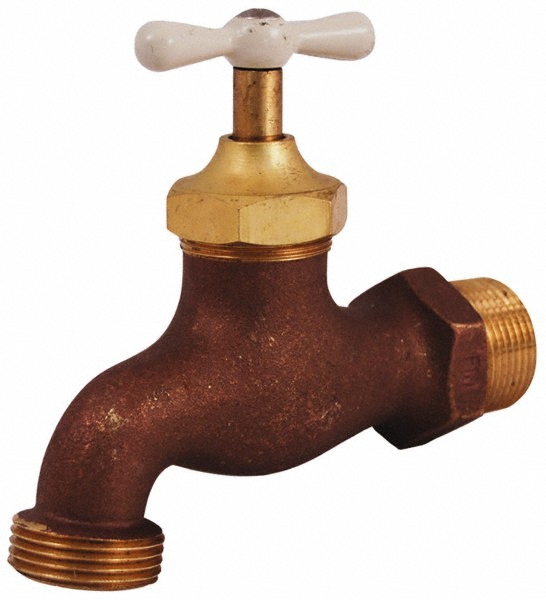 Legend Valve 3/4" Pipe, 125 psi WOG Rating, Brass Hose Bibb, Stop Valve - 107-264NL
