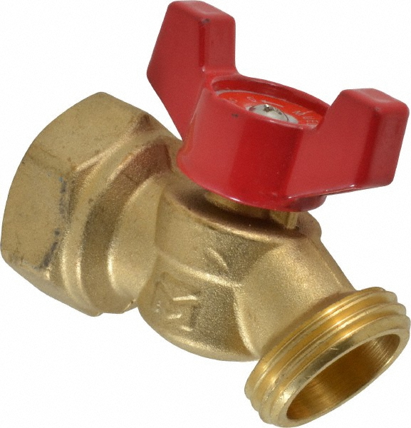 Legend Valve 3/4" Pipe, 125 psi WOG Rating, Brass Hose Bibb, Stop Valve - 107-264NL