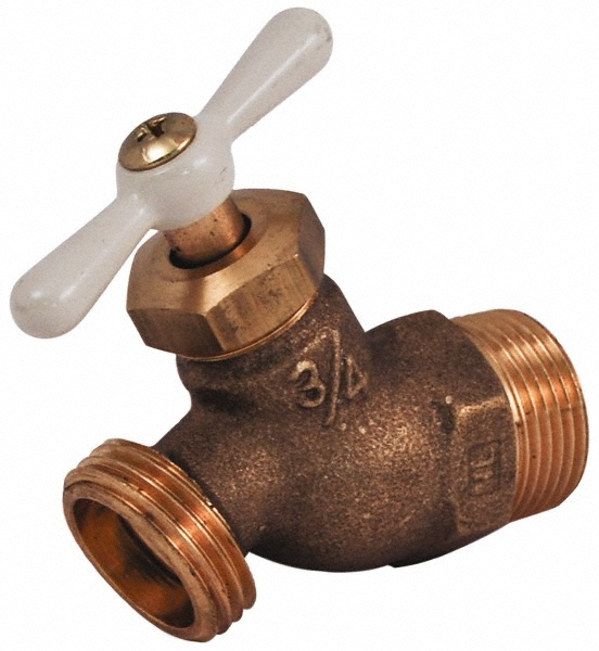 Legend Valve 3/4" Pipe, 125 psi WOG Rating, Brass Hose Bibb, Stop Valve - 107-264NL