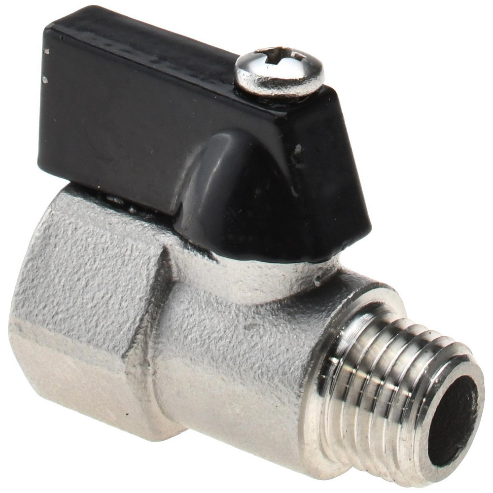 Value Collection Miniature Manual Ball Valve: 1/2" Pipe, Standard Port - 6Q03H15