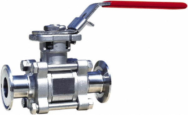 BONOMI Sanitary Manual Ball Valve: 2" Pipe, Full Port - 771 2