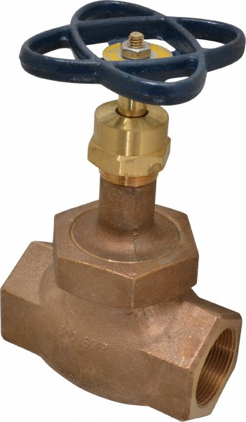 Legend Valve 1" Pipe, FNPT Ends, Brass Rising Stem Globe Valve - 103-105NL