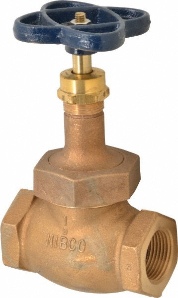 Legend Valve 1" Pipe, FNPT Ends, Brass Rising Stem Globe Valve - 103-105NL