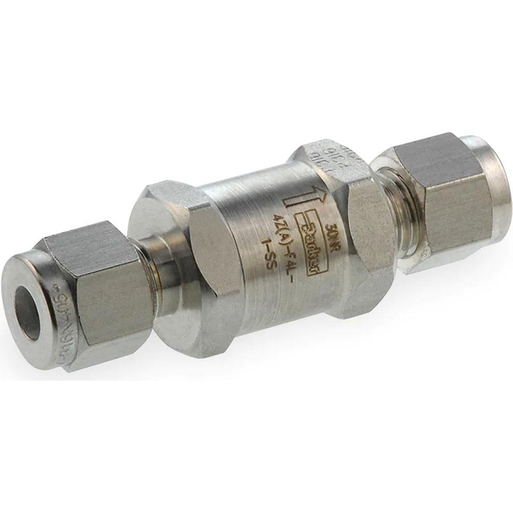 Parker 6,000 Max psi, 1/4" Pipe, Stainless Steel Instrumentation Filter - 4A-F4L-1-SS