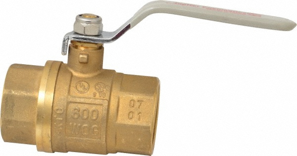 Milwaukee Valve 2-Way Manual Ball Valve: 1-1/4" Pipe, Full Port - BA-475B-114