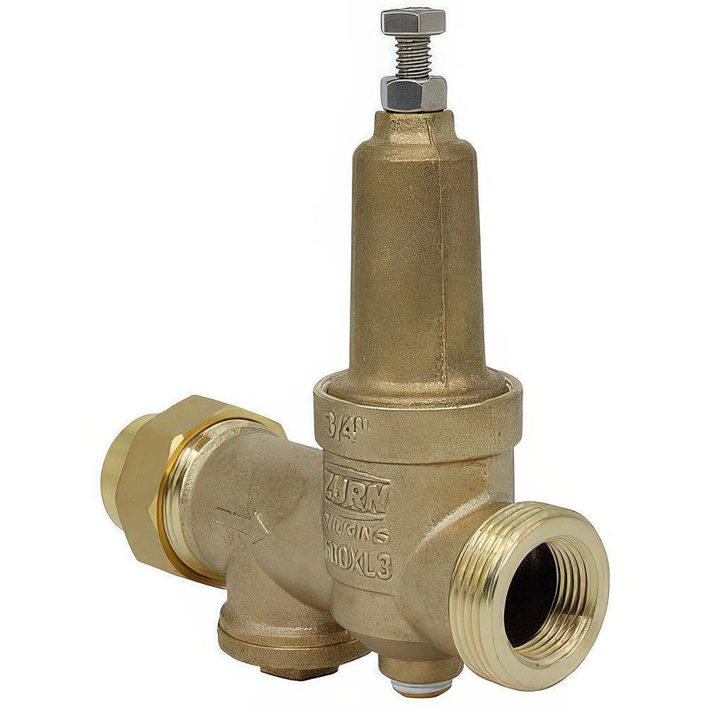 Zurn Pressure Reducing Valves: Pipe Size: 0.75; End Connection: FNPT x FNPT; Body Material: Bronze - 34-600XL3HR