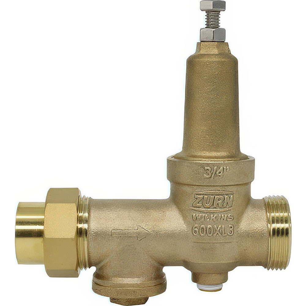Zurn Pressure Reducing Valves: Pipe Size: 0.75; End Connection: FNPT x FNPT; Body Material: Bronze - 34-600XL3HR