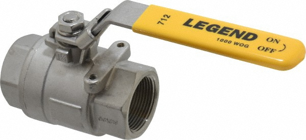 NIBCO Standard Manual Ball Valve: 1-1/4" Pipe, Full Port - NL9751B