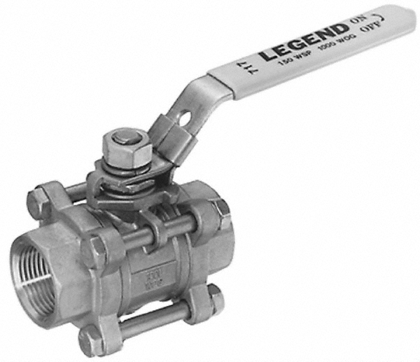 Legend Valve Standard Manual Ball Valve: 1/2" Pipe, Full Port - 113-163