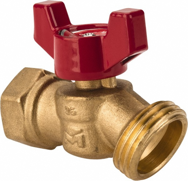 Legend Valve 1/2 Inch Pipe, 125 psi WOG Rating, Brass Hose Bibb, Stop Valve - 107-203