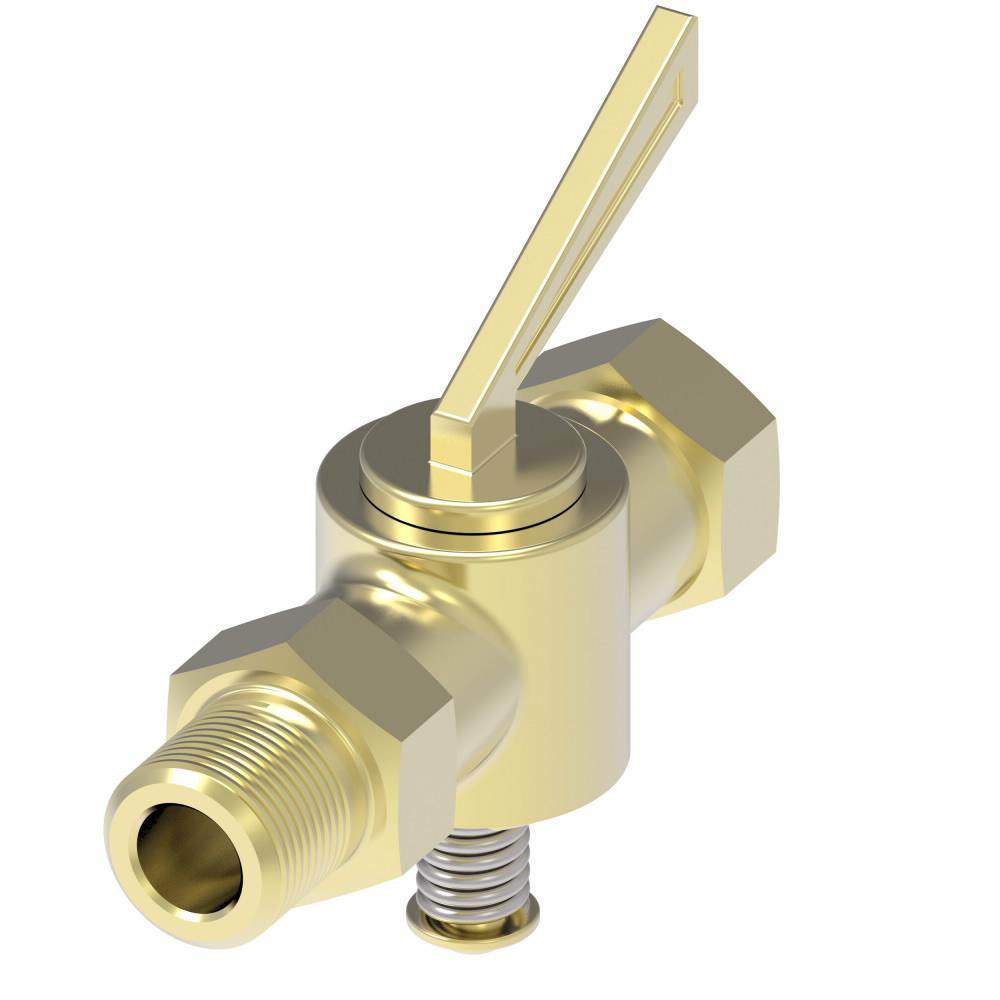 Eaton Steel Pipe Fitting Drain Cock & Shutoff Valve - 6829