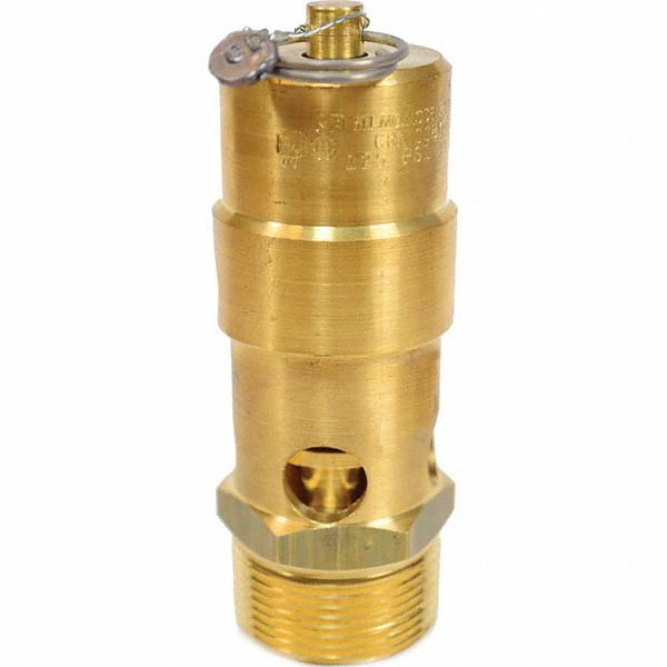 Control Devices ASME Safety Relief Valve: 1-1/4" Inlet, 482 CFM, 50 Max psi - SW12-0A050