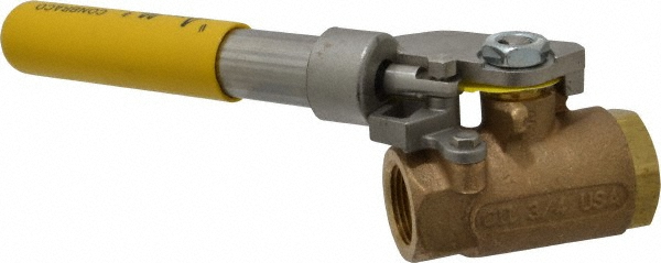 NIBCO Standard Manual Ball Valve: 3/4" Pipe, Reduced Port - NL940Q8