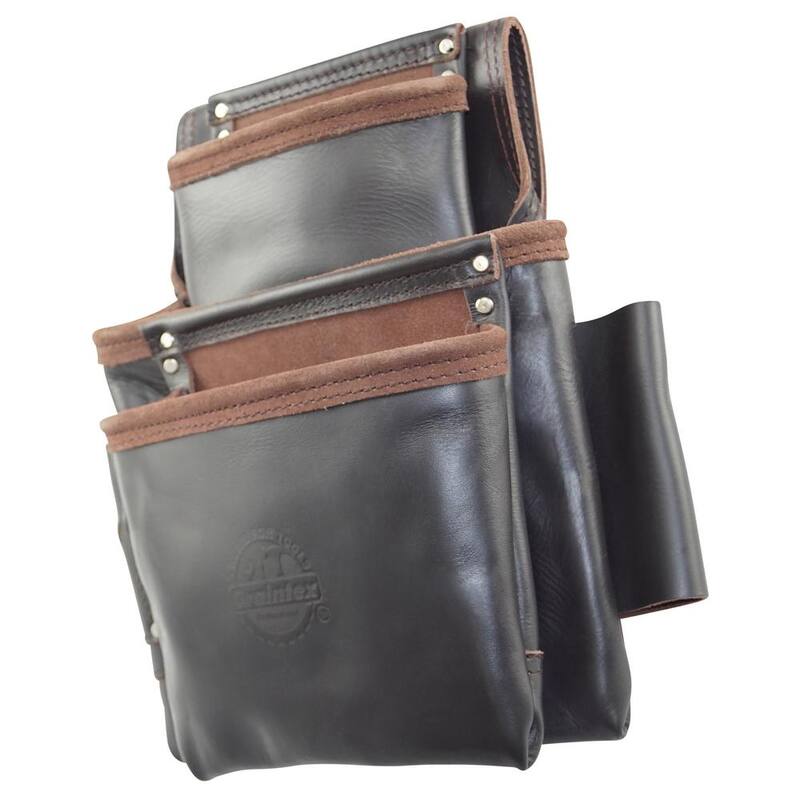 Graintex 9-Pocket Oil Tanned Leather Framers Nail and Tools Pouch - OS2087