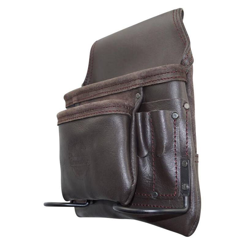 Graintex 8-Pocket Nail and Tool Pouch with Oil Tanned Leather - OS2252