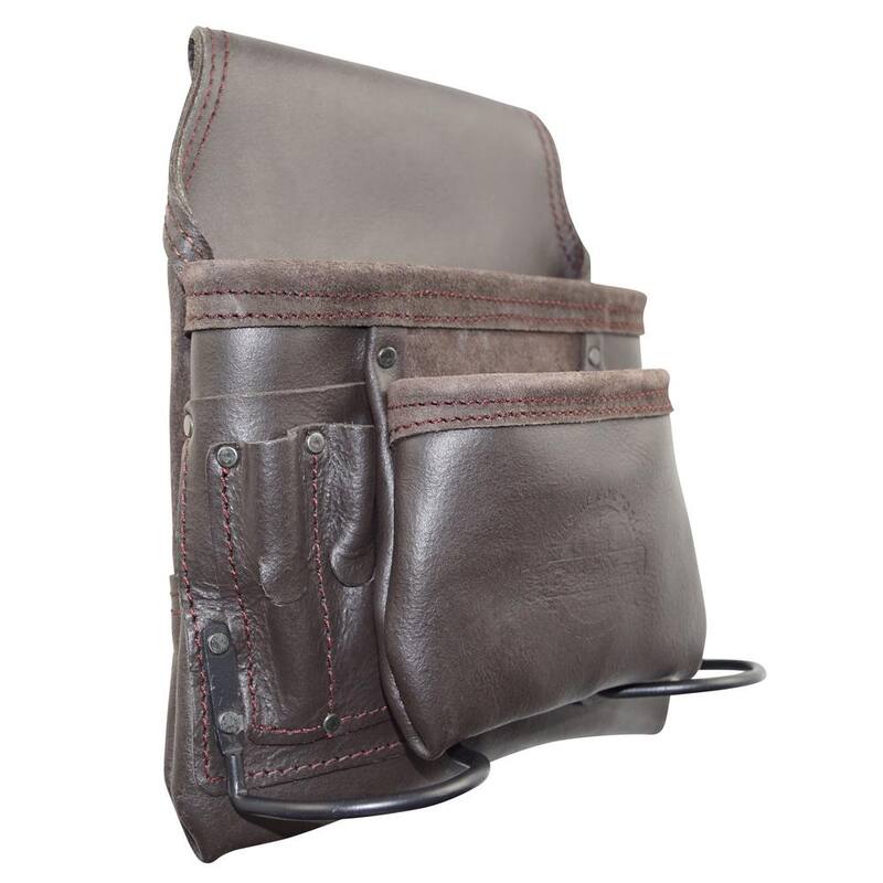 Graintex 8-Pocket Nail and Tool Pouch with Oil Tanned Leather - OS2252