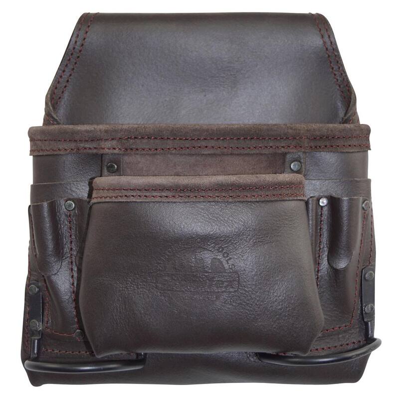 Graintex 8-Pocket Nail and Tool Pouch with Oil Tanned Leather - OS2252