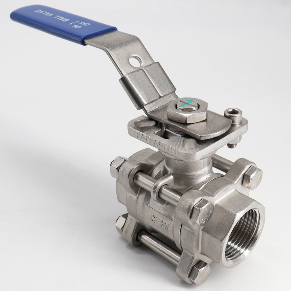 Guardian Worldwide Manual Ball Valve with Mounting Pad: 1" Pipe, Full Port - 06Q091N04010