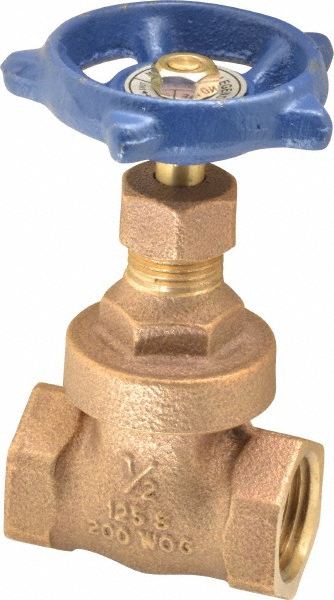 Legend Valve Gate Valve: Non-Rising Stem, 1/2" Pipe, Soldered, Bronze - 104-663