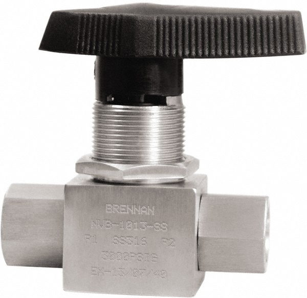 Parker 2-Way Manual Ball Valve: 3/8" Pipe - 6A-MB6LPFA-SSP