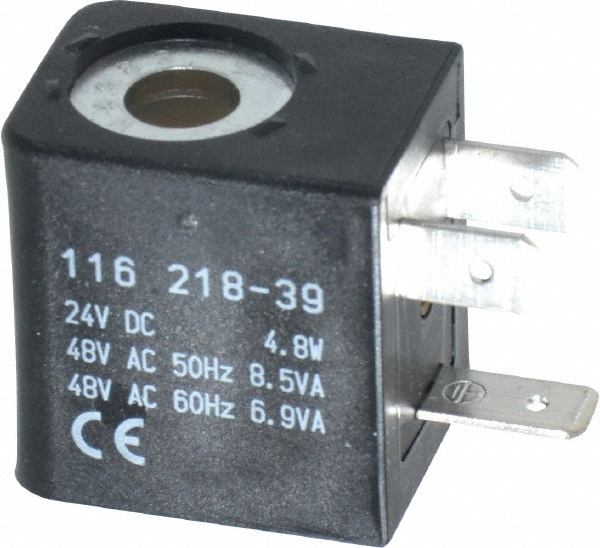ARO/Ingersoll-Rand 24 DC Volt, Din Connection Coil Lead Length, Class F, Solenoid Coil - 116218-39
