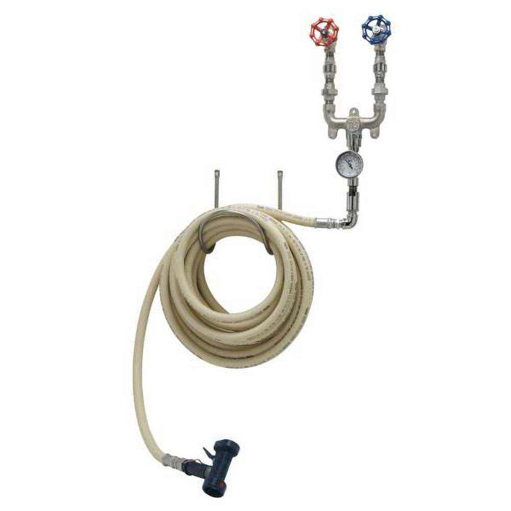 T&S Brass 3/4" Pipe, 200 Max psi, Chrome Plated Brass Water Mixing Valve & Unit - MV-0771-12CW