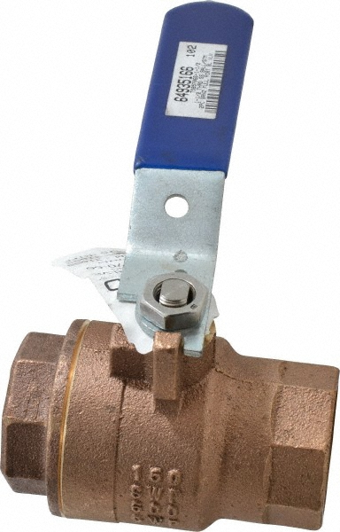 NIBCO Standard Manual Ball Valve: 1-1/2" Pipe, Full Port - NL951HC