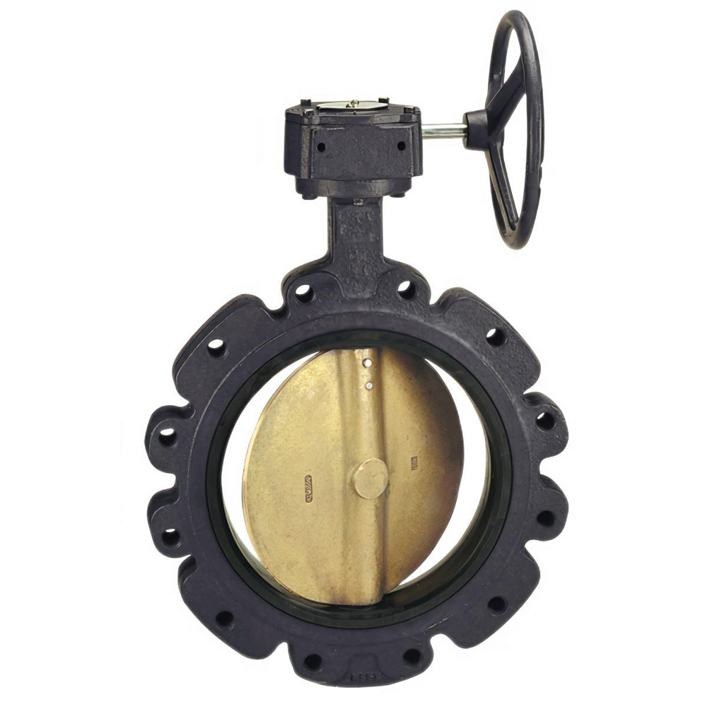 NIBCO Manual Lug Butterfly Valve: 16" Pipe, Gear Handle - NLGL75U