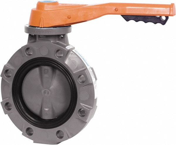Hayward Flow Control Manual Butterfly Valve: 8" Pipe, Gear Handle - BYV11080A0VGI00