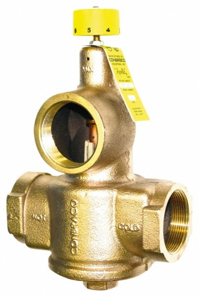 Conbraco 1" Pipe, 150 Max psi, Bronze Water Mixing Valve & Unit - 34C-105-01