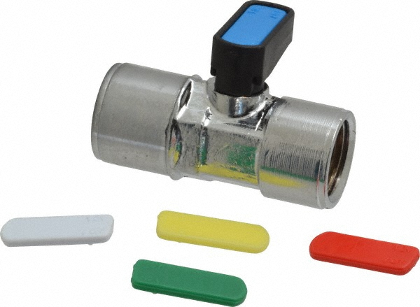Aignep USA Miniature Manual Ball Valve: 3/8" Pipe - 86320-06-06