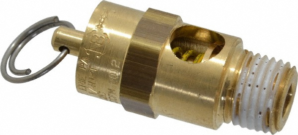 Control Devices ASME Safety Relief Valve: 1/4" Inlet, 61 CFM, 60 Max psi - ST25-1A060