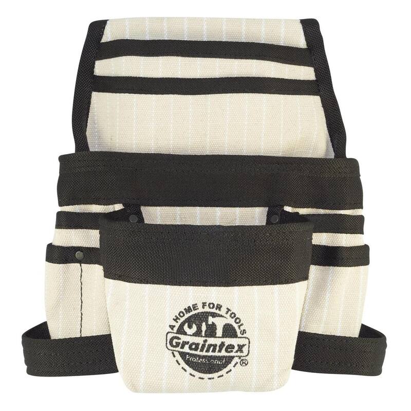 Graintex 9-Pocket Nail and Tool Pouch with Ripstop Canvas - CS2277