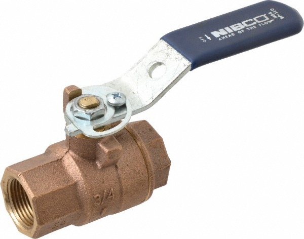 NIBCO Standard Manual Ball Valve: 3/8" Pipe, Full Port - NL95I05