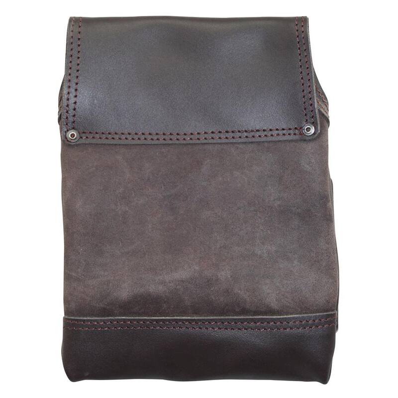 Graintex 5-Pocket Oil Tanned Leather Right Handed Nail and Tool Pouch - OS2201