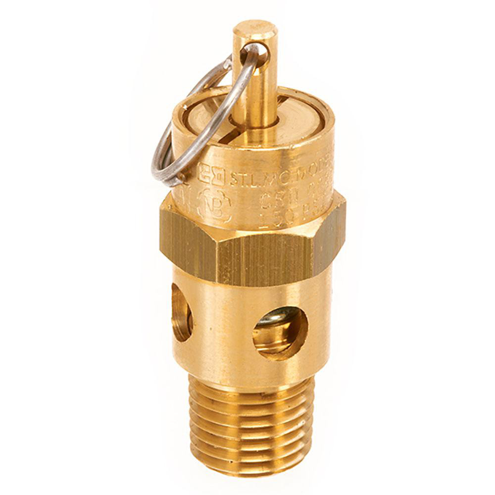 Control Devices ASME Safety Relief Valve: 1/4" Inlet, 53 CFM, 50 Max psi - ST25-1A050