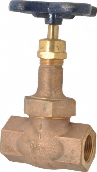 NIBCO 1/8" Pipe, Threaded Ends, Bronze Integral Globe Valve - NL3X002