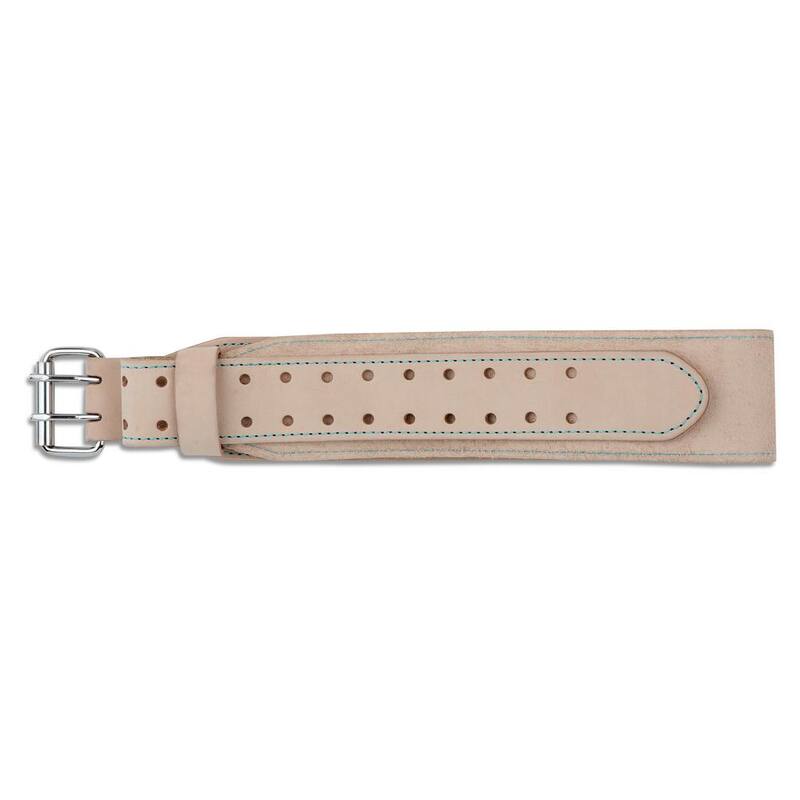 OX TOOLS Pro 3 in. Large White Leather Tool Belt - OX-P266934