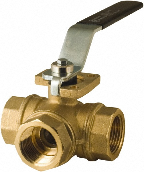 BONOMI Standard Bi-Directional Manual Ball Valve: 3/4" Pipe, Standard Port - 355N-3/4
