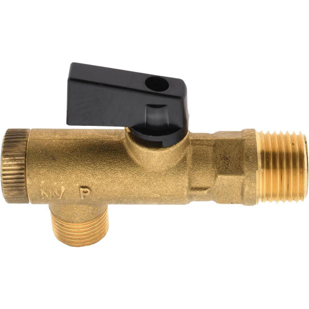 PRO-SOURCE Filter Manual Ball Valve: 3/8 x 1/2" Pipe, NPT Port - 9820438035JP