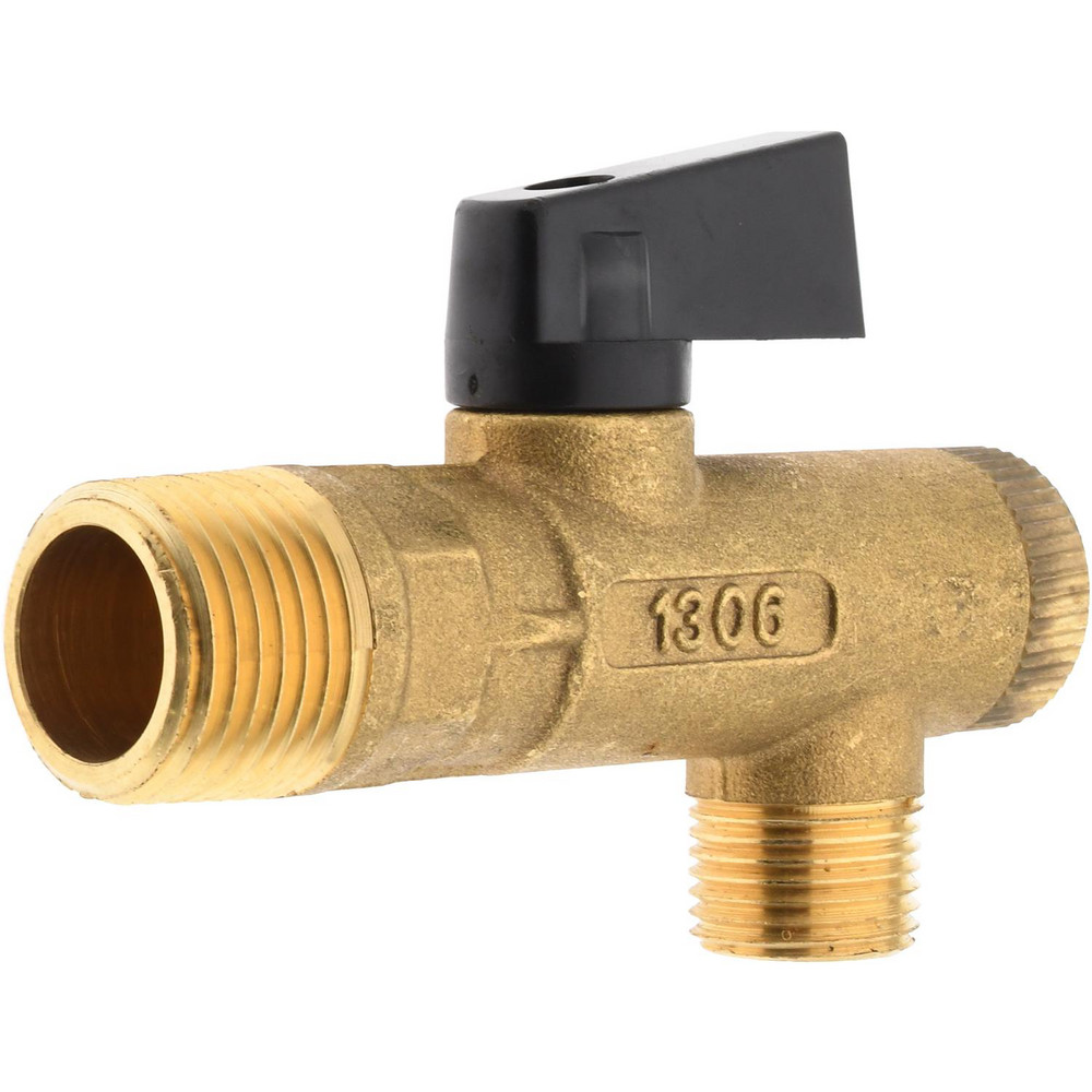 PRO-SOURCE Filter Manual Ball Valve: 3/8 x 1/2" Pipe, NPT Port - 9820438035JP