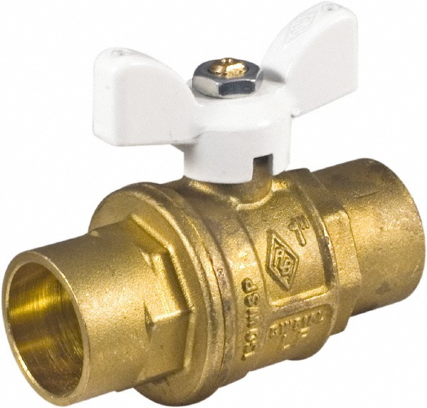 BONOMI Full Port Bi-Directional Manual Ball Valve: 1" Pipe, Full Port - 1725 LF-1