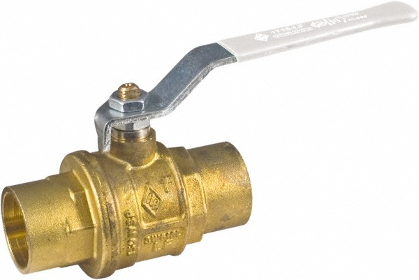 BONOMI Full Port Bi-Directional Manual Ball Valve: 1" Pipe, Full Port - 1725 LF-1
