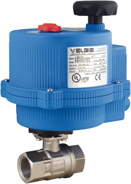 BONOMI Motorized Automatic Ball Valve: 3" Pipe, 316 Stainless Steel - 8P0133- C1 3
