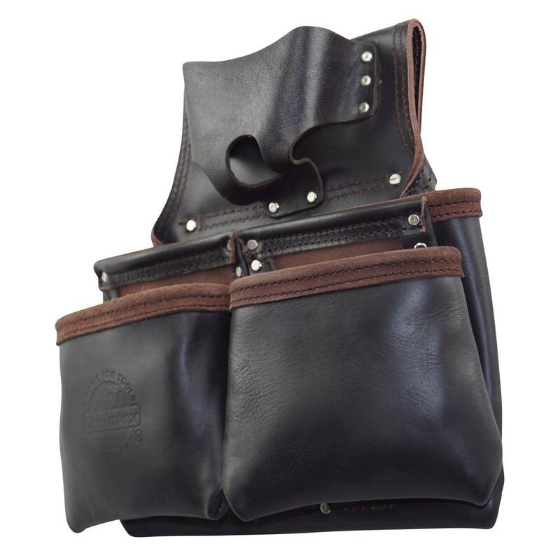 Graintex 6-Pocket Oil Tanned Leather Framers Nail and Tools Pouch - OS2083