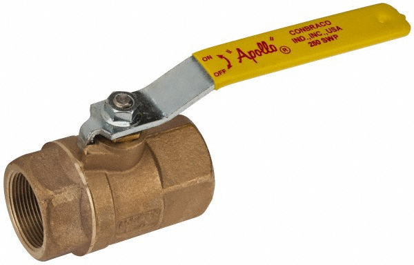 NIBCO Standard Manual Ball Valve: 1-1/2" Pipe, Reduced Port - NL9401C